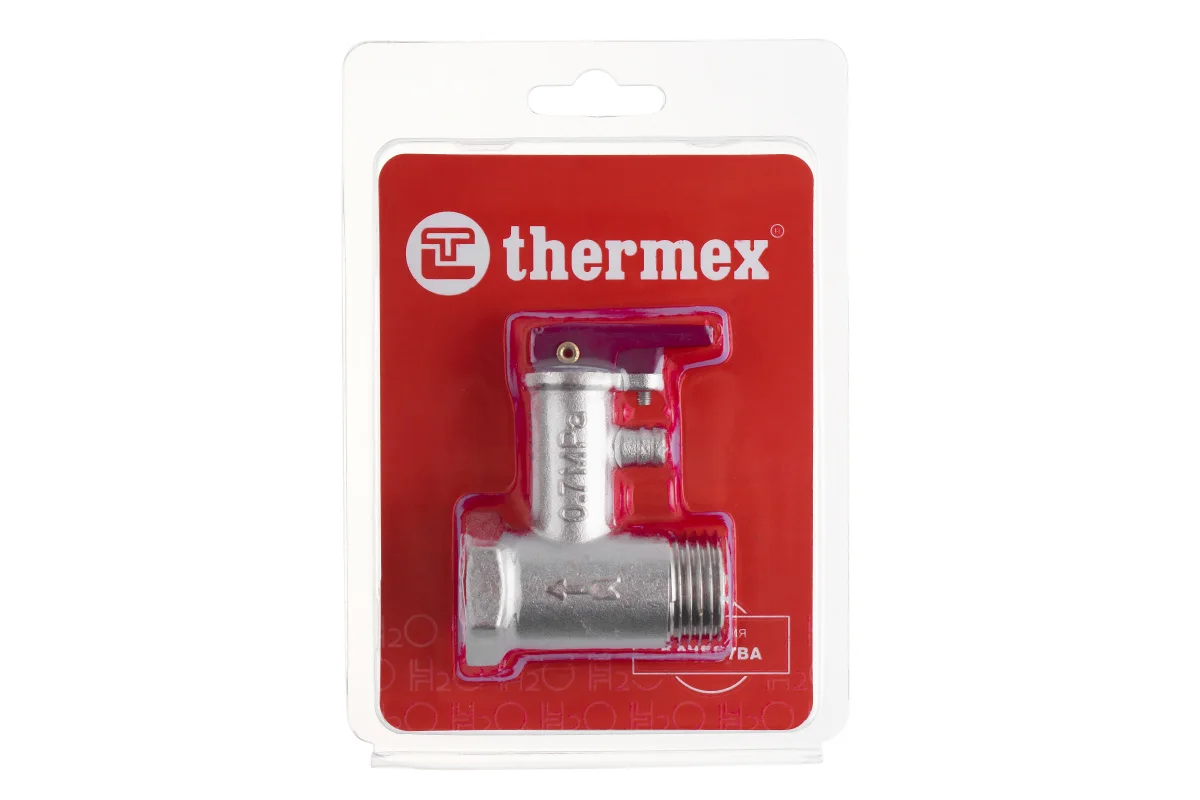 Thermex Клапан предохранительный 1/2' для бойлера, 7 бар, с ручкой, блистер